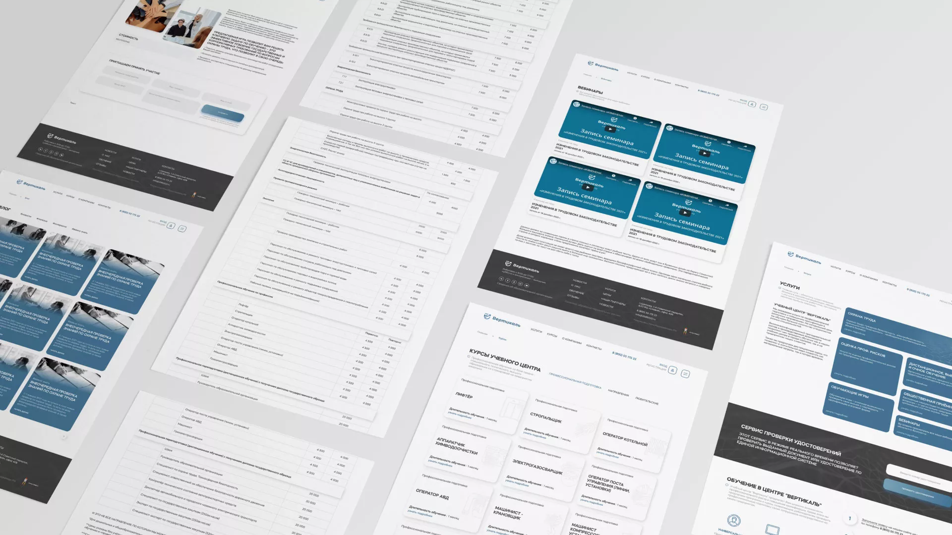 Создание сайта учебного центра «Вертикаль» в Полярных Зорях