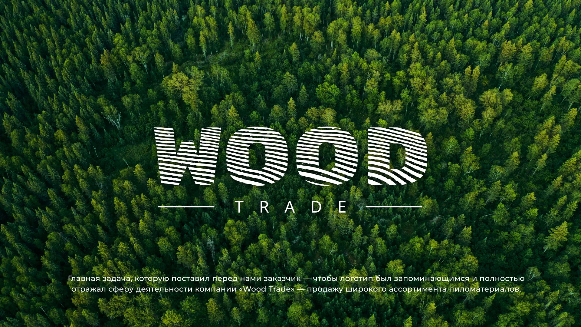 Разработка логотипа для компании «Wood Trade» в Полярных Зорях