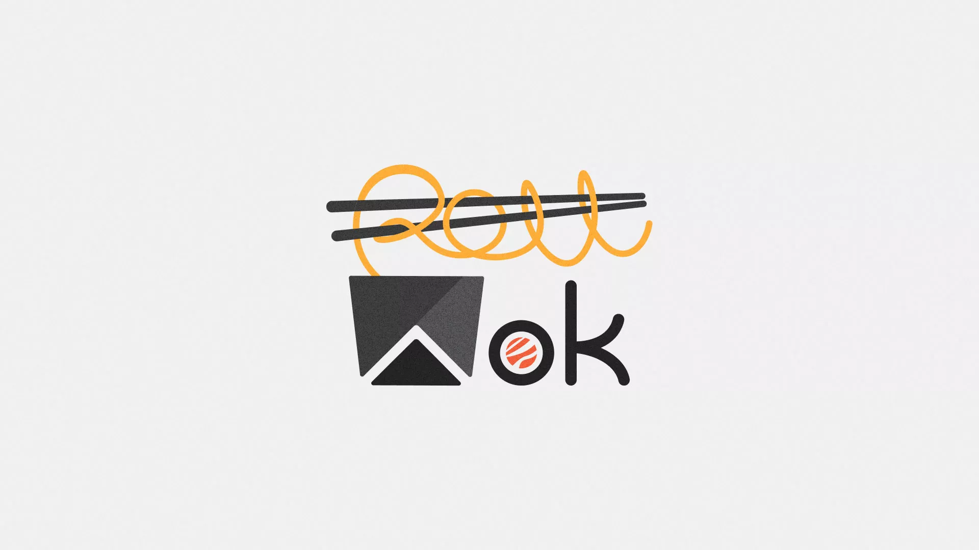 Разработка логотипа в Полярных Зорях для суши-бара «Roll Wok Club» Разработка логотипа в Полярных Зорях для суши-бара «Roll Wok Club»